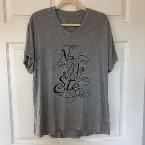 Women's GAIAM Na Ma Ste V-Neck Yoga Top